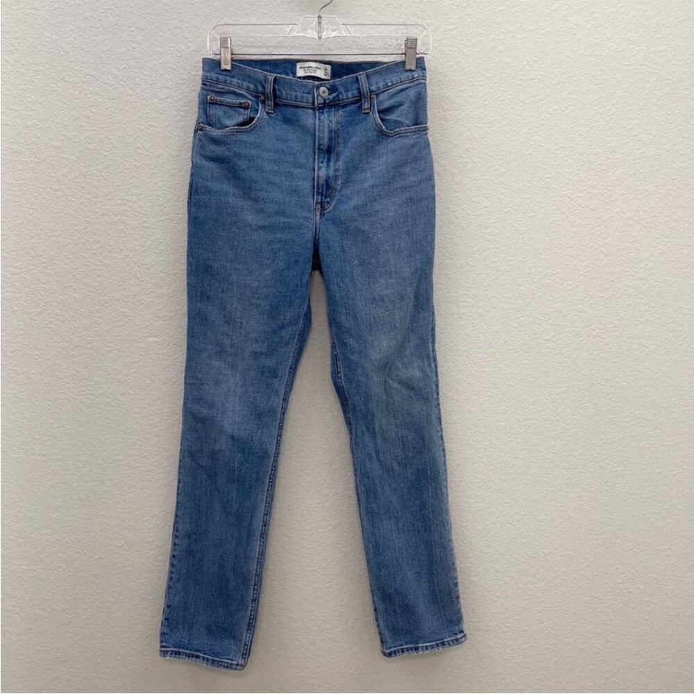 Abercrombie & Fitch Ankle Straight Ultra High Rise Denim Blue Jean Women 28/6 XL